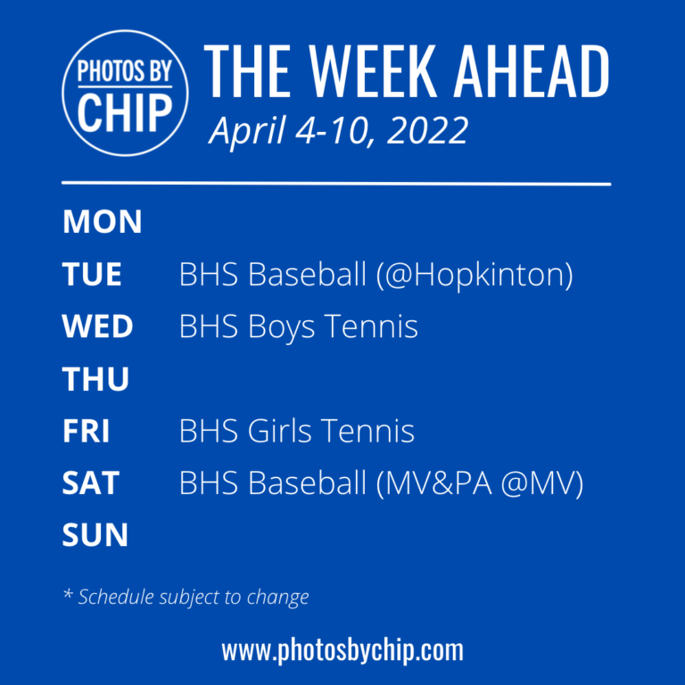 The Week Ahead: April 4-10, 2022